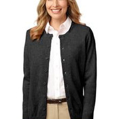 Ladies Value Jewel Neck Cardigan Sweater