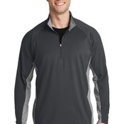 Sport Wick ® Stretch Contrast 1/2 Zip Pullover