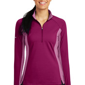 Ladies Sport Wick ® Stretch Contrast 1/2 Zip Pullover