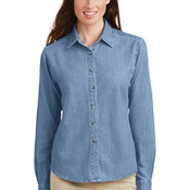 Ladies Long Sleeve Value Denim Shirt