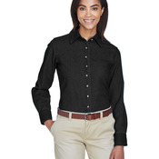 Ladies' 6.5 oz. Long-Sleeve Denim Shirt