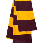 Rugby Striped Knit Scarf